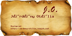 Járdány Otília névjegykártya
